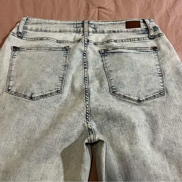 WOMENS JUDY BLUE HIGH WAIST SLIM FIT JEANS-ULTRA LIGHT BLUE Boho Stretch Sz 18W - Picture 10 of 10